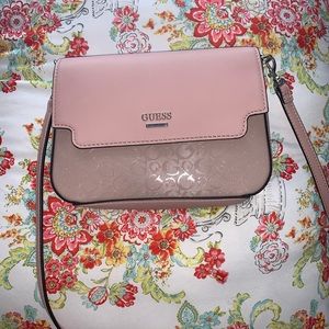 Pink guess crossbody bag